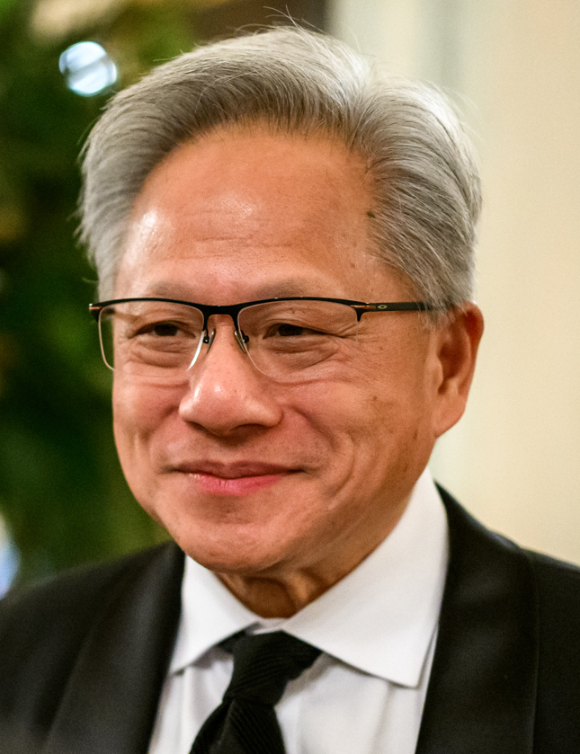 Portrait of Jensen Huang, co-founder and CEO of Nvidia.